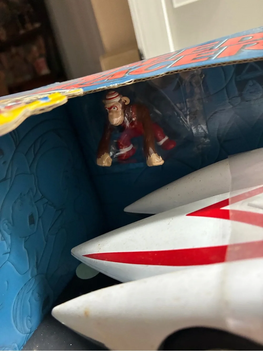ERTL American Muscle Speed Racer Mach 5 1:18 Diecast + Chim Chim Figure 35th Ann